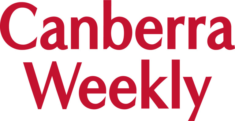 Canberra Weekly - logo - stacked red